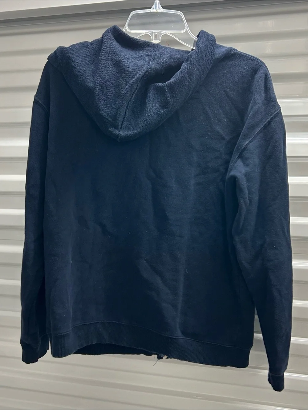 J. Crew Dark Navy Knit Zip Hoodie